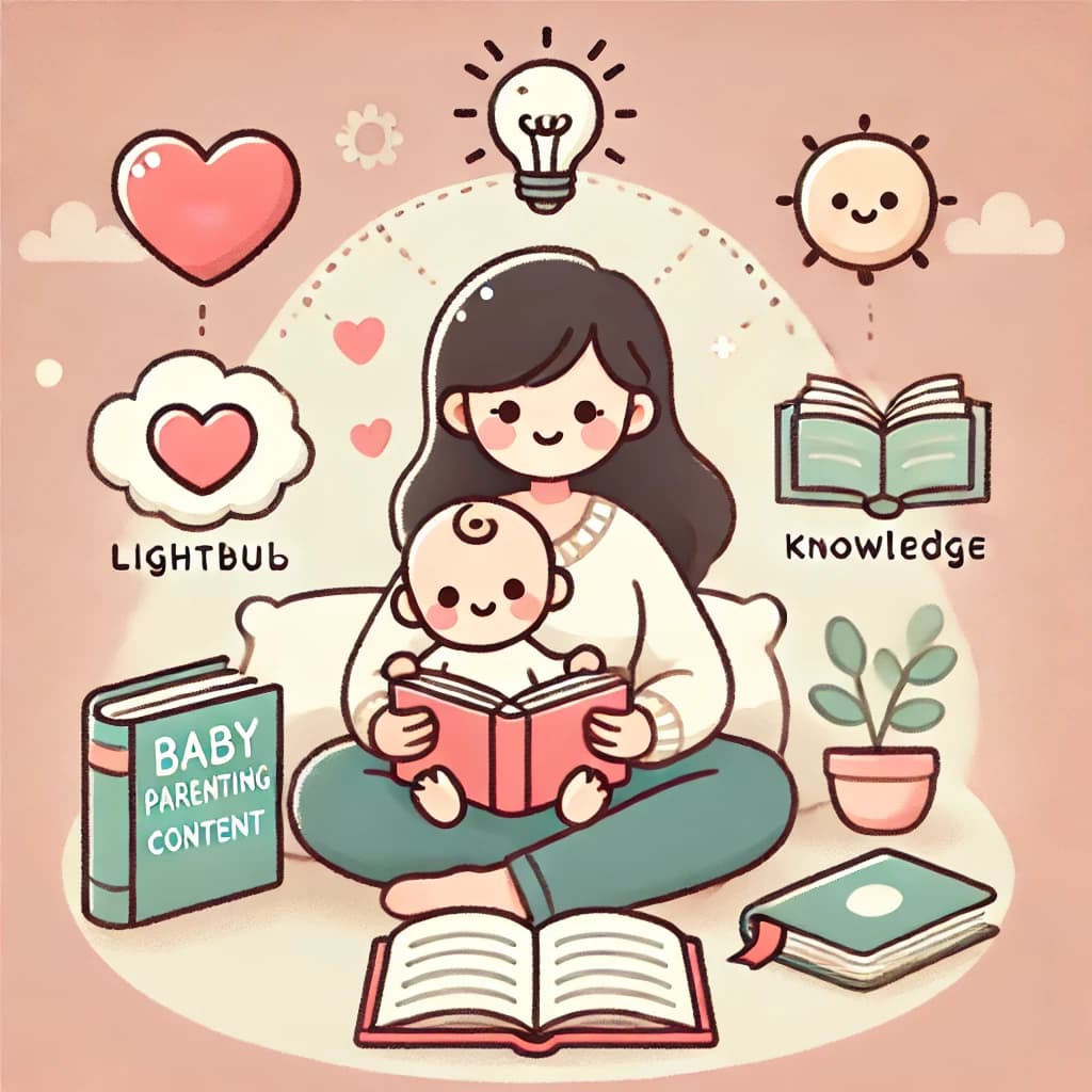 Parent reading a book to a baby, symbolizing real parenting experiences.